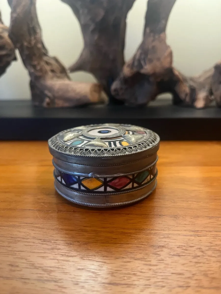 Vintage Moroccan Handmade Pill box - Image 2