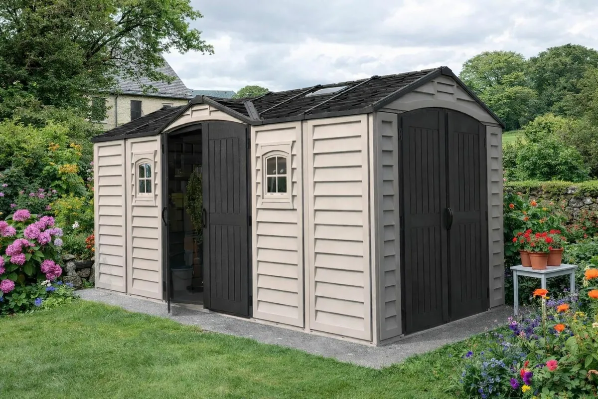 Apex Pro PLUS 15×8 Vinyl Plastic Garden Sheds - Image 3