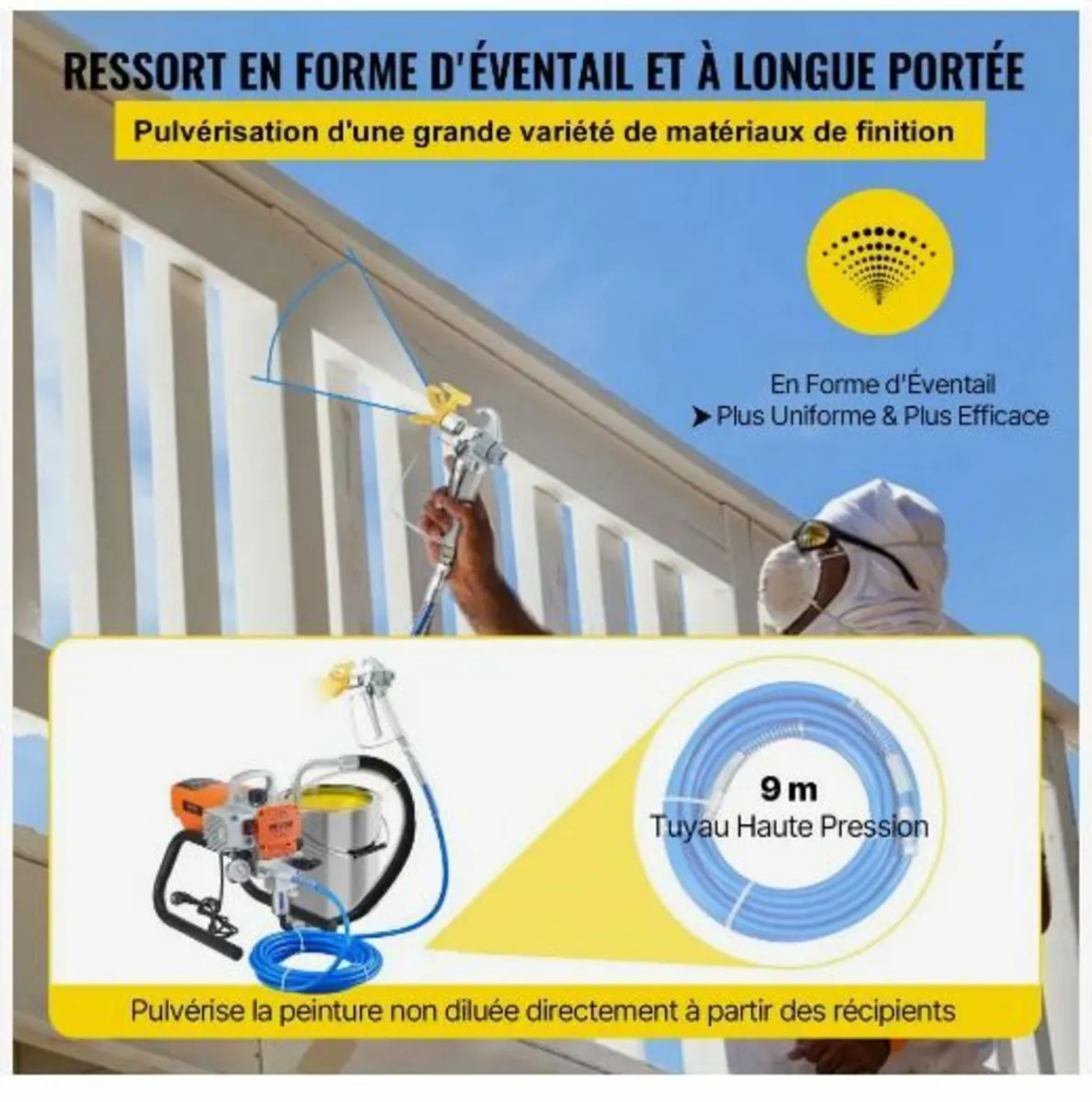 Pro Airless Wall Paint Sprayer, 1800W - Image 4