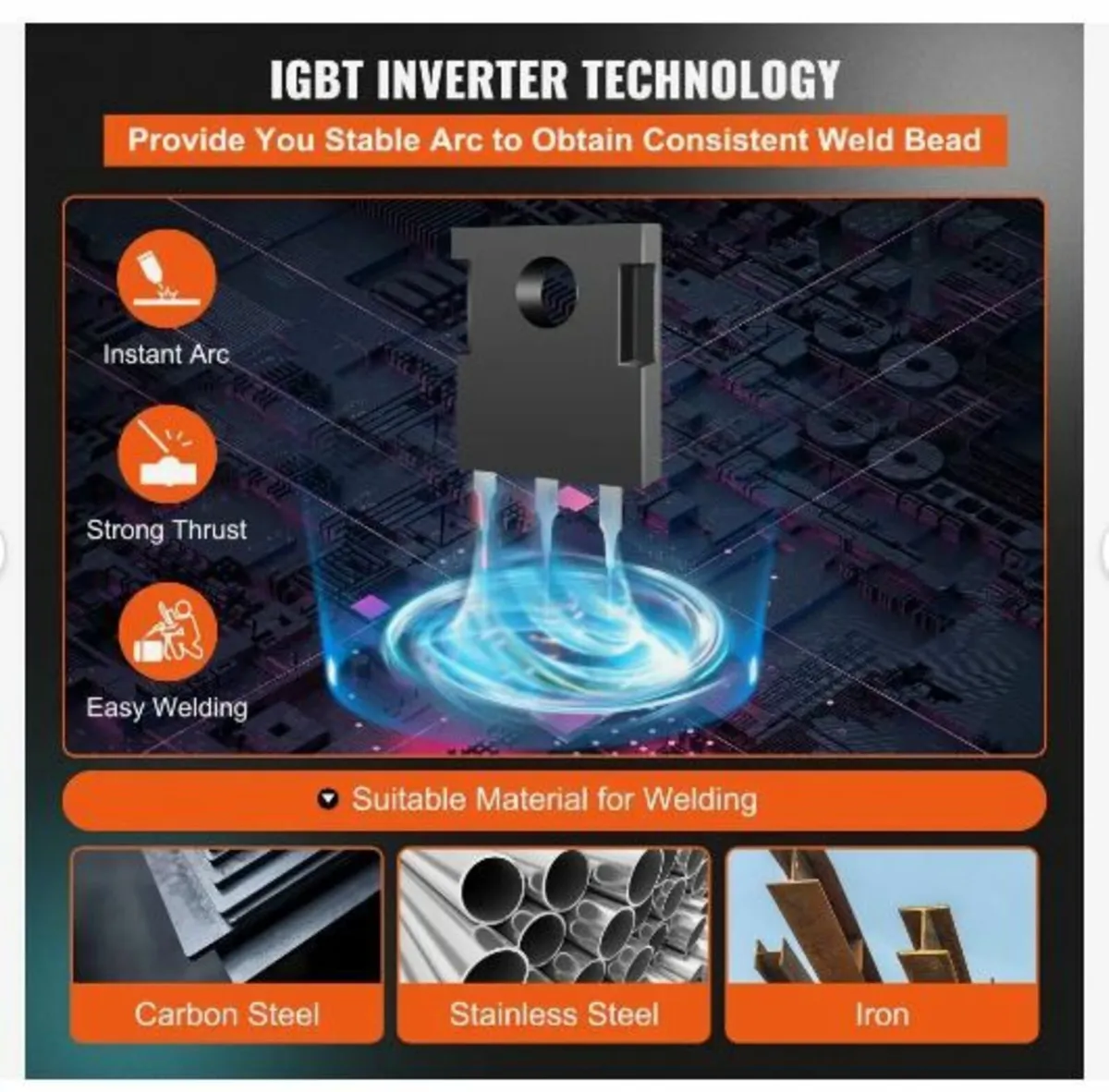 MIG Welder 250 Amp MIG TIG Arc Welder 3 in 1 - Image 2