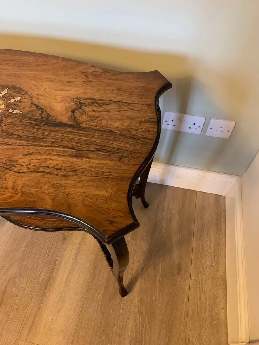 Antique Rosewood Table - Image 3