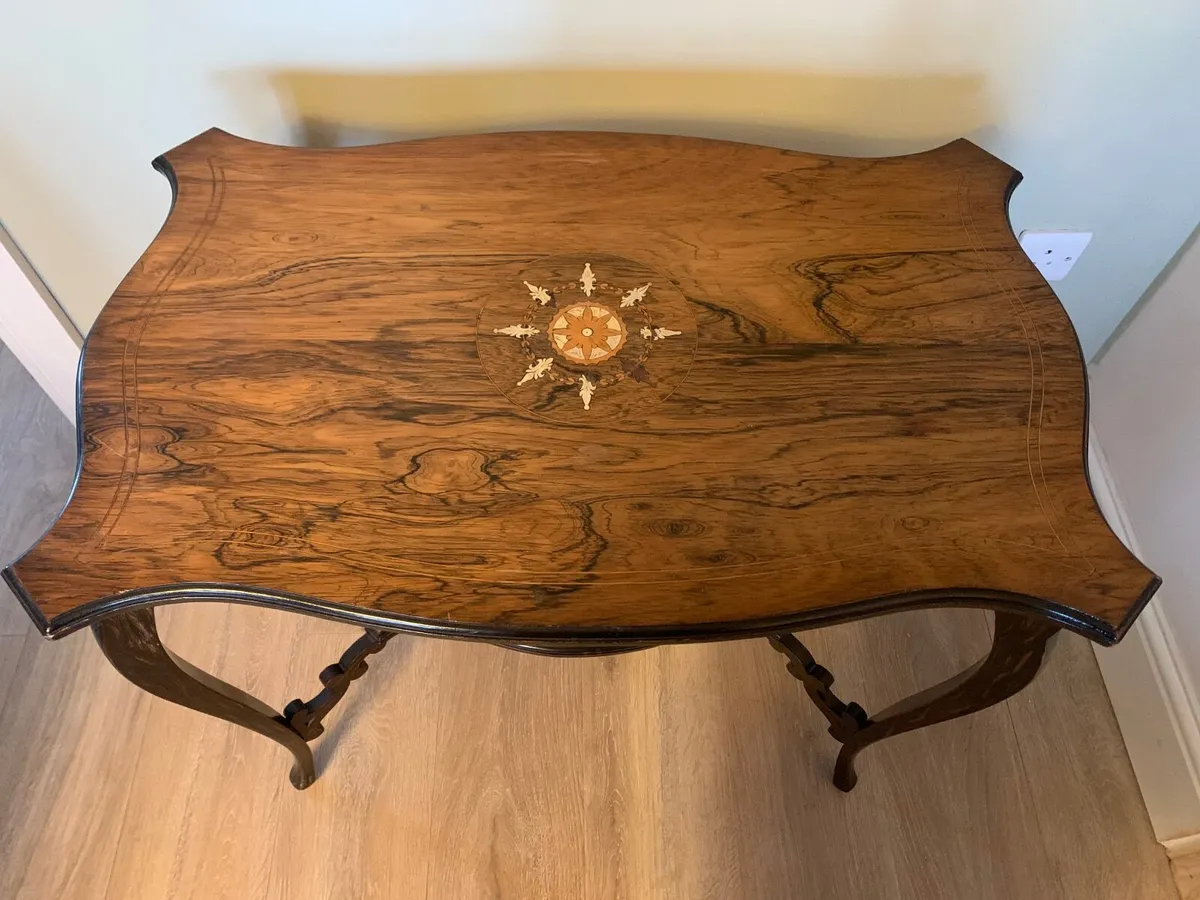 Antique Rosewood Table - Image 4