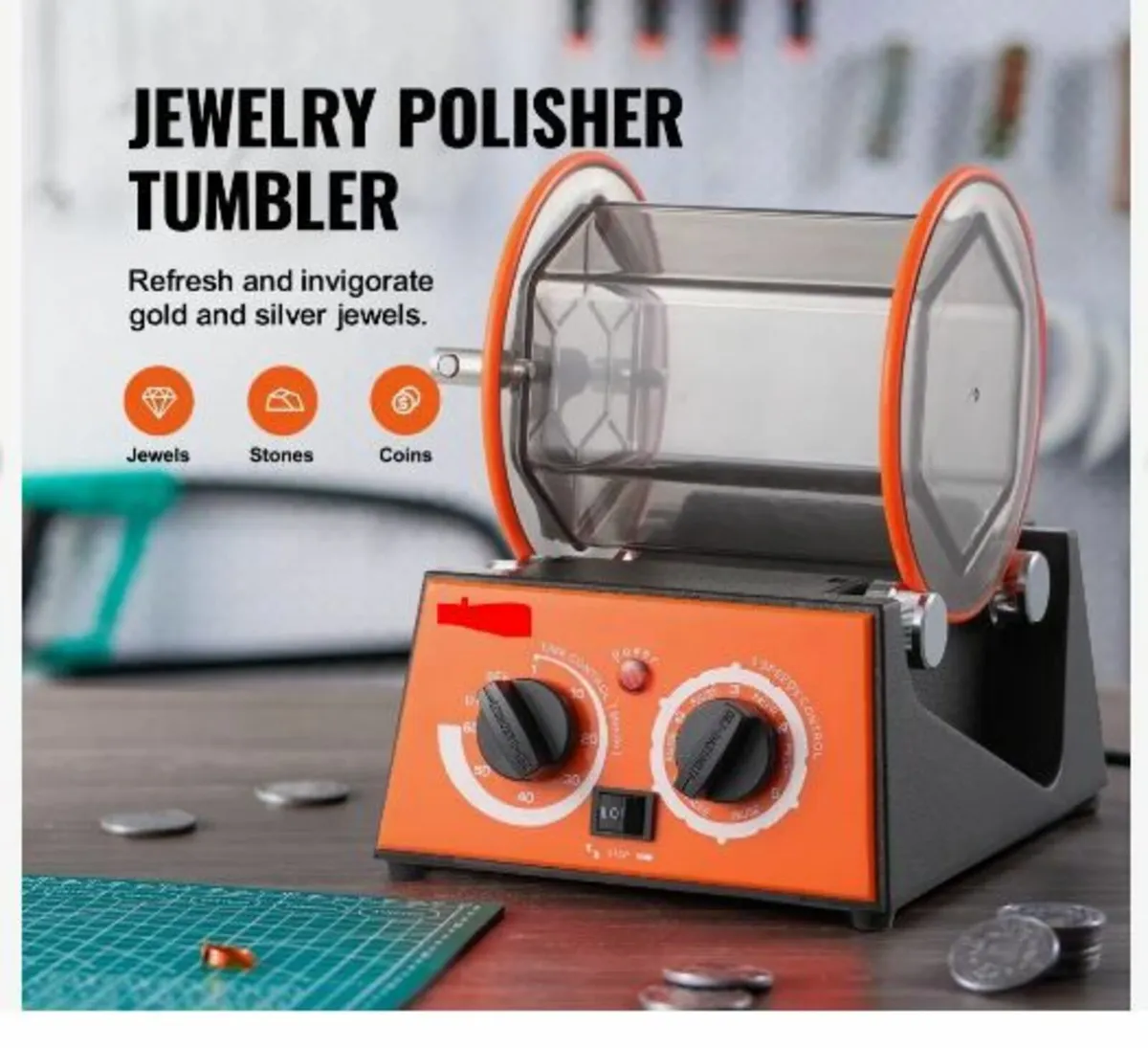 3kg Rotary Tumbler Surface Polisher Jewelry - Image 2