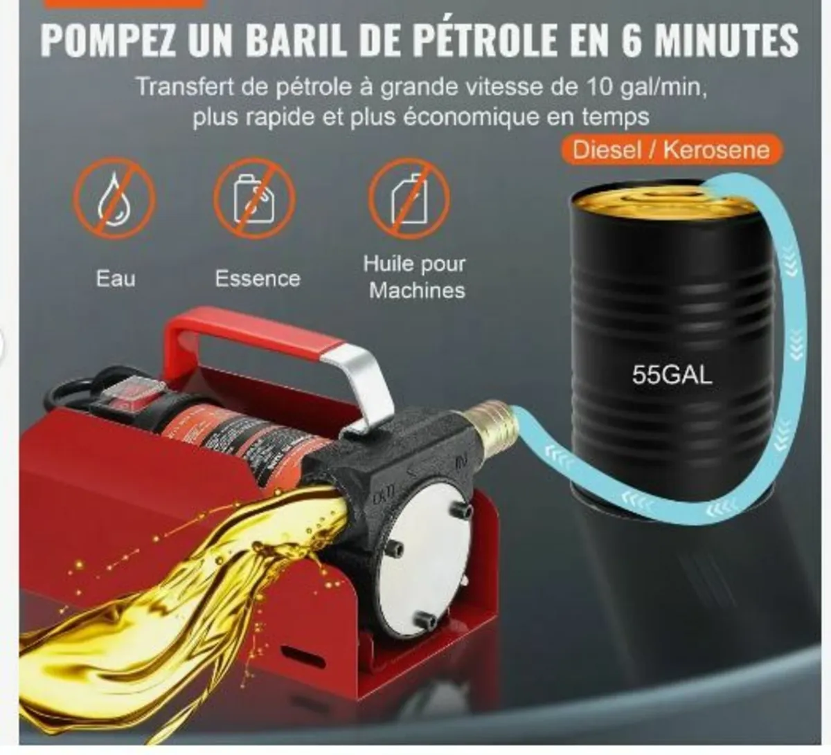 Fuel Transfer Pump, 12V DC - Image 3