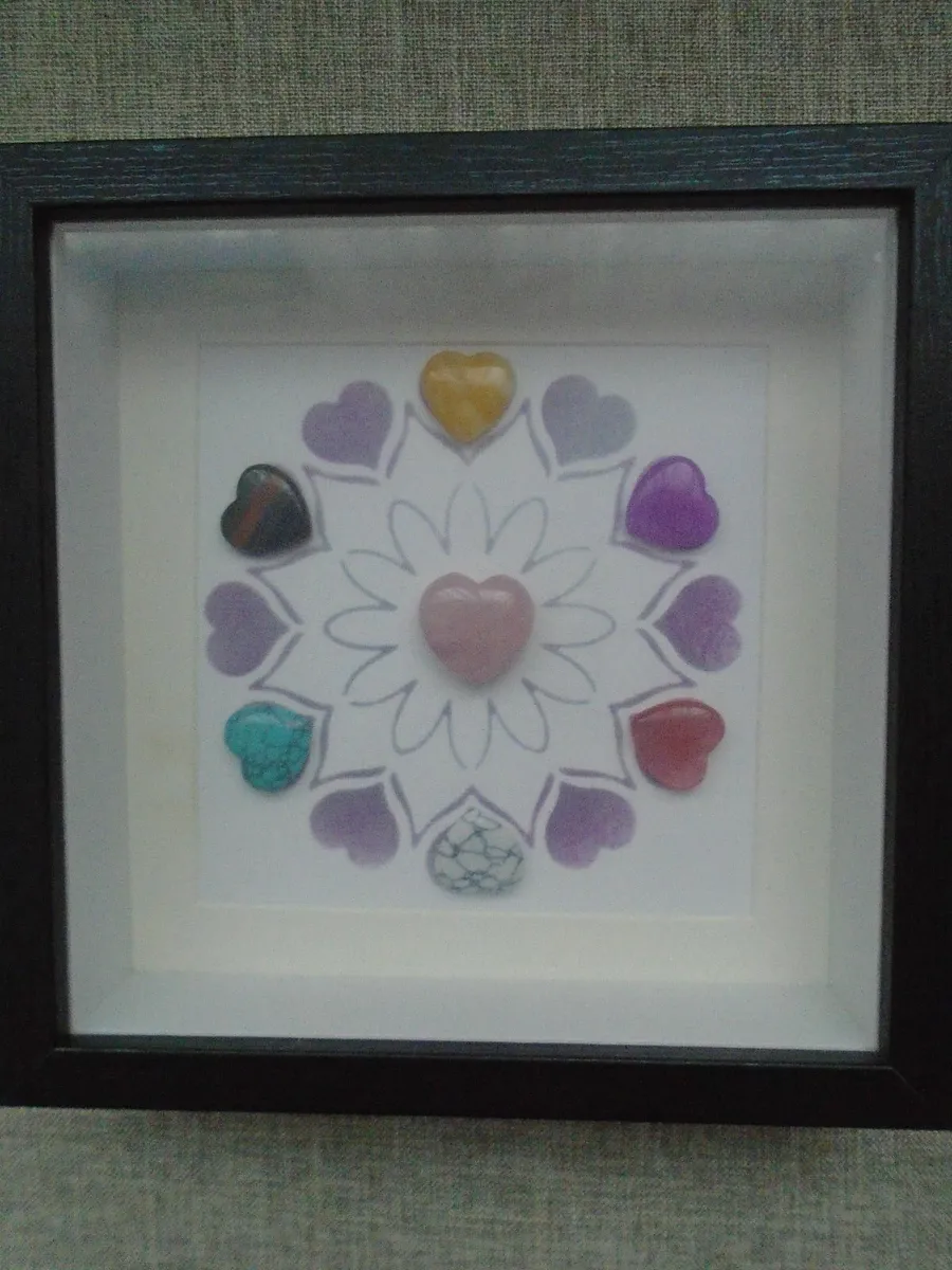 Gemstone box frame, Home decor, Gift - Image 1