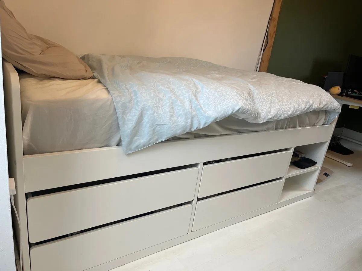 IKEA SLÄKT Bed Frame with Storage - Image 3