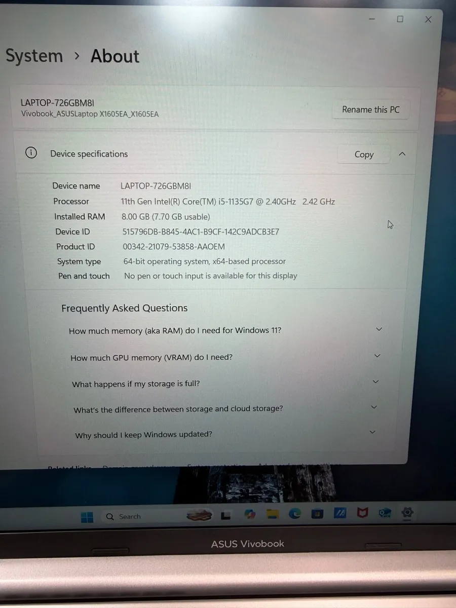 Asus VivoBook Laptop - Image 4