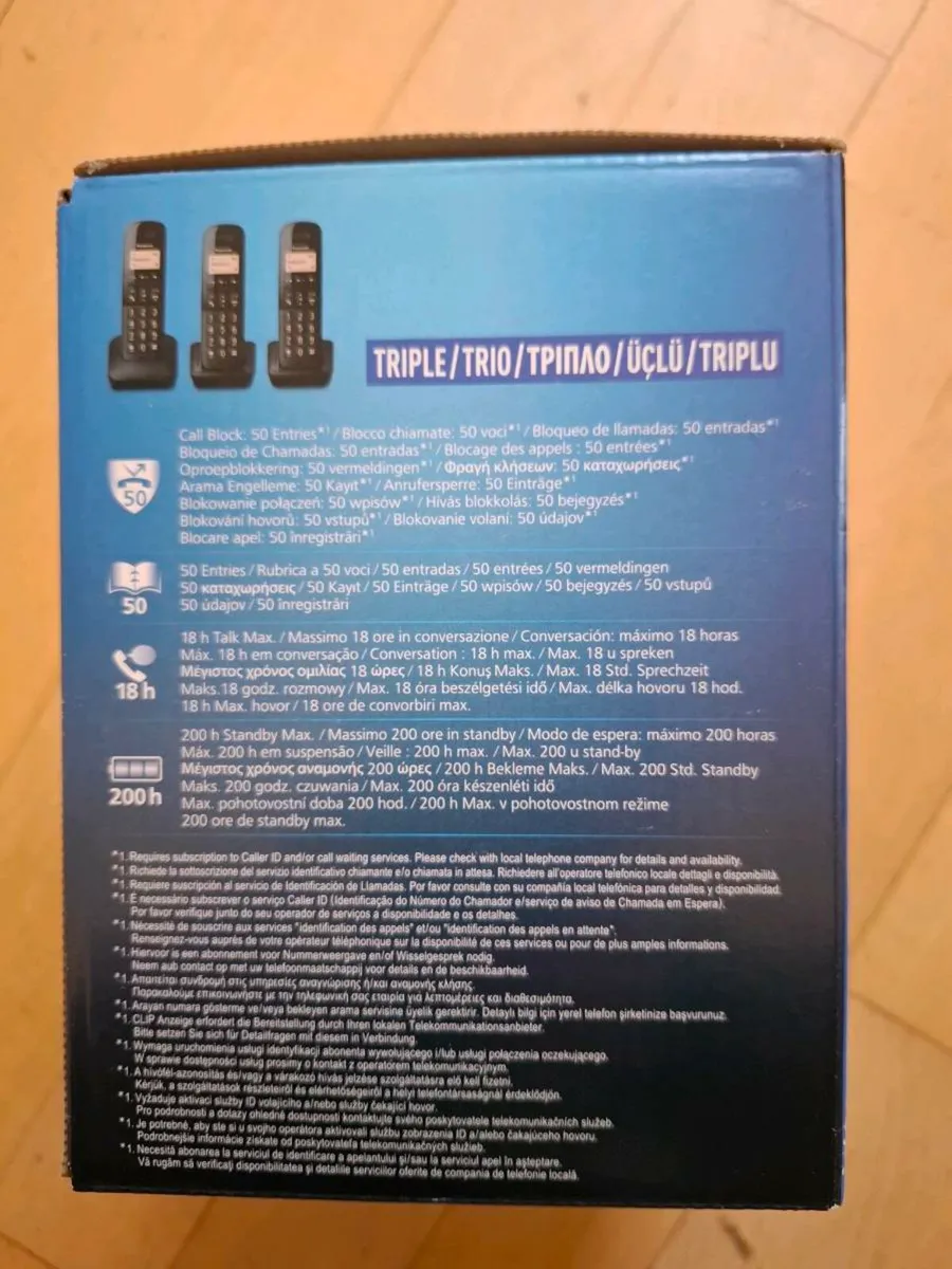 Panasonic Phone Handset trio in box - Image 3