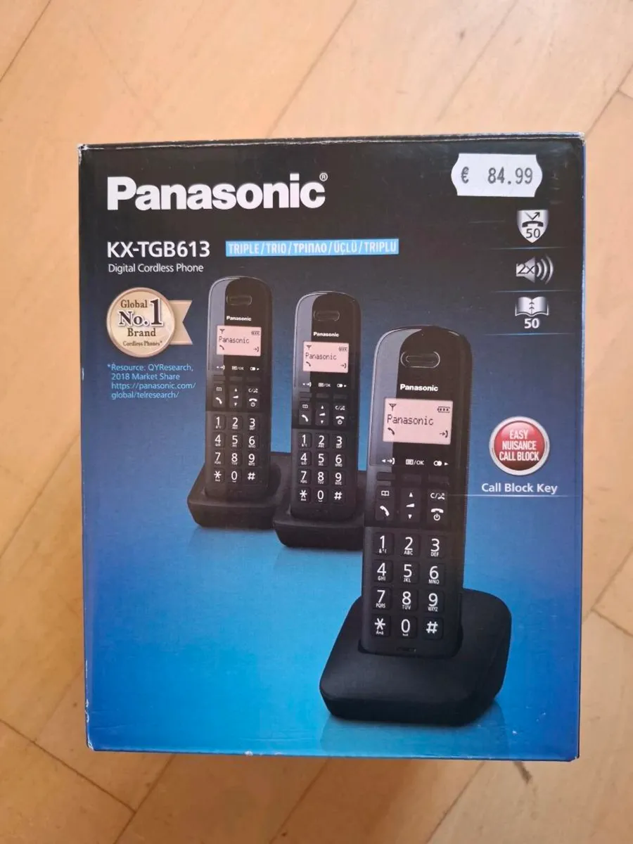 Panasonic Phone Handset trio in box - Image 1