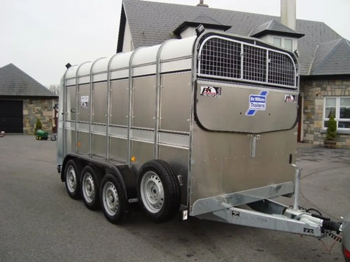 PK'S-IFOR WILLIAMS 12'x5'10'' TRI-AXLE LIVESTOCK - Image 1