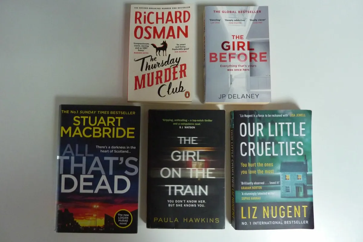 Various crime books & thrillers - Image 1