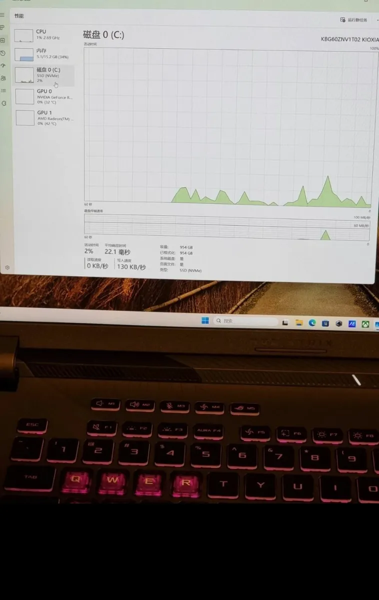 ASUS ROG Strix G16, R9 8940HX, 16GB RAM, 1TB ,5060 - Image 1