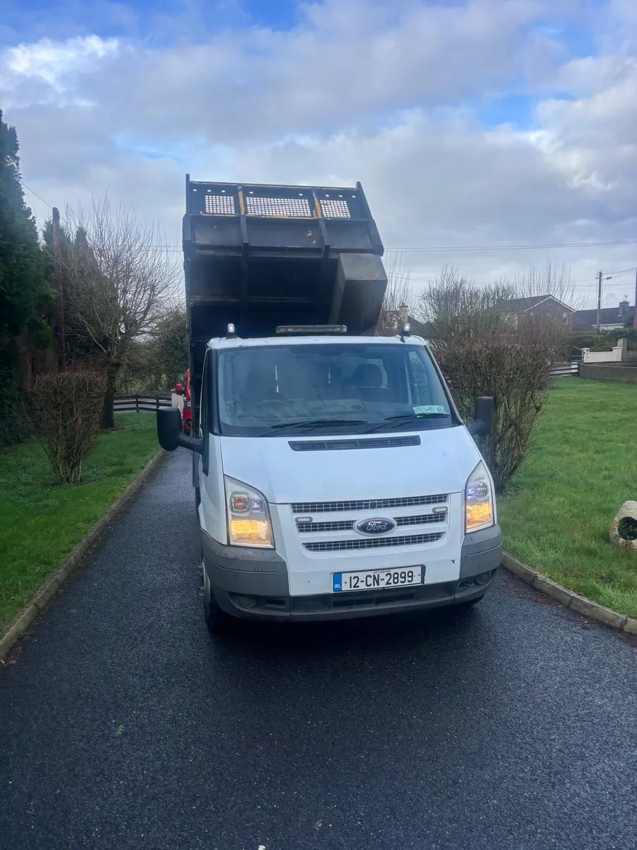2012 Ford transit tipper with tail lift - Image 1