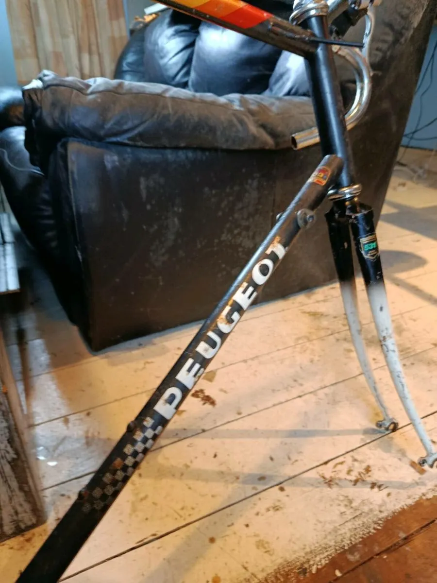 Peugeot 1980s road bike frame - Image 2
