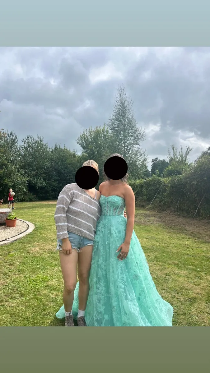 Mint Green/Turquoise Debs Dress - Image 4