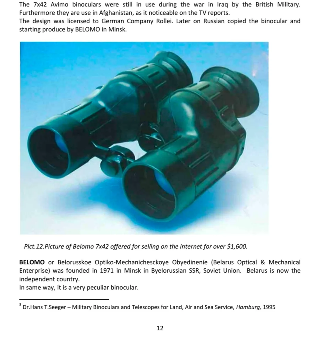 Rollei binoculars 7 x 42 military - Image 2