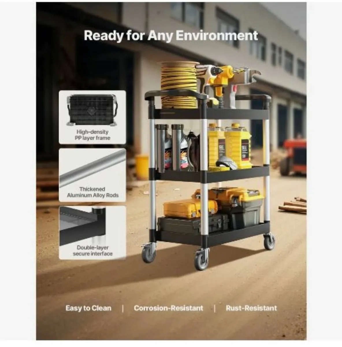 Utility Cart, 300 lbs Load Capacity - Image 4