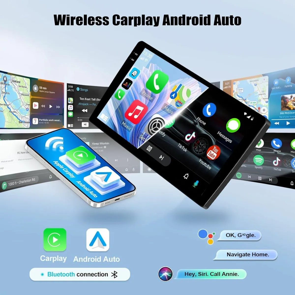 9" Android Radio CarPlay Car Honda Toyota Nissan - Image 3