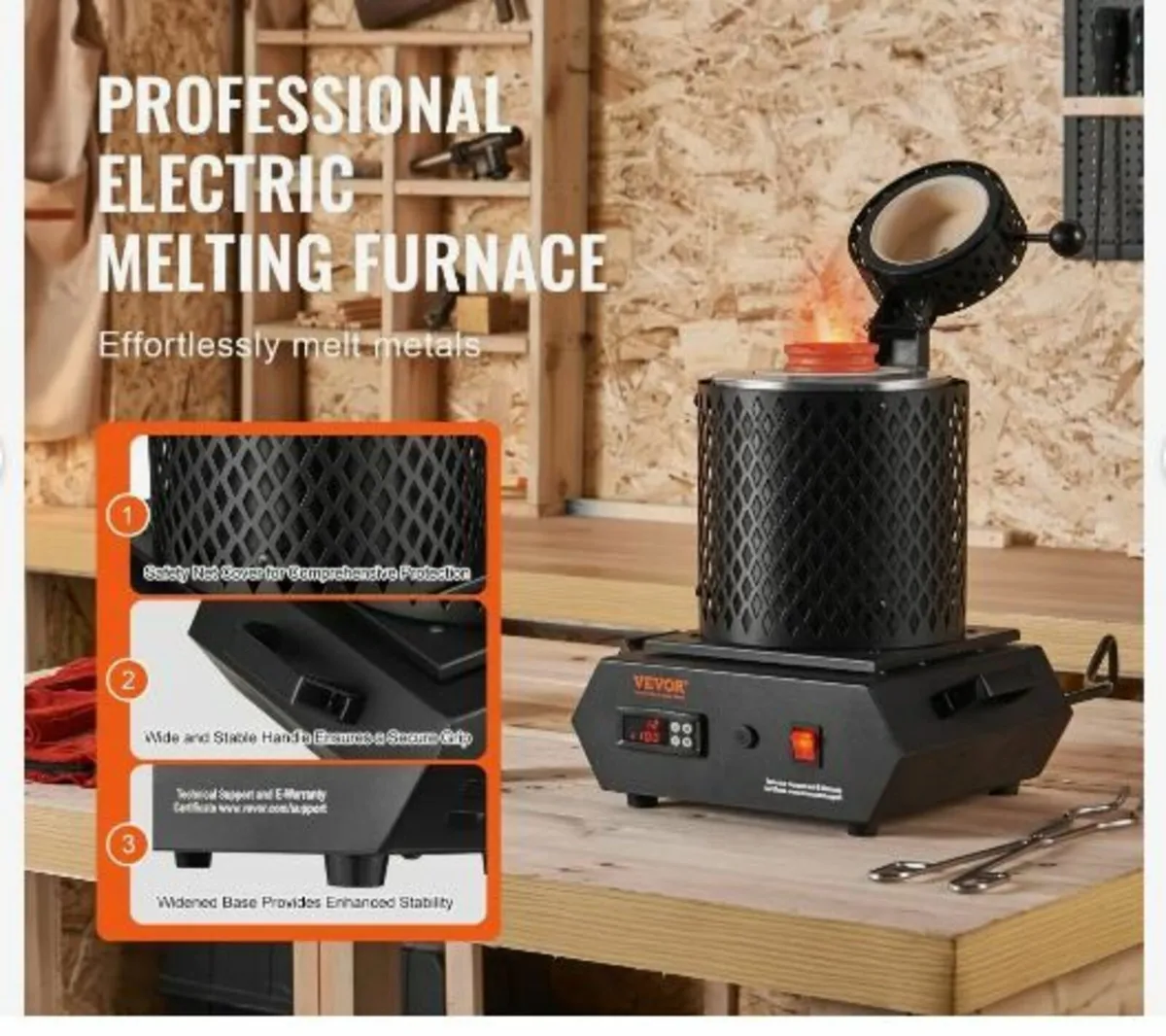 Gold Melting Furnace, 1350W - Image 2