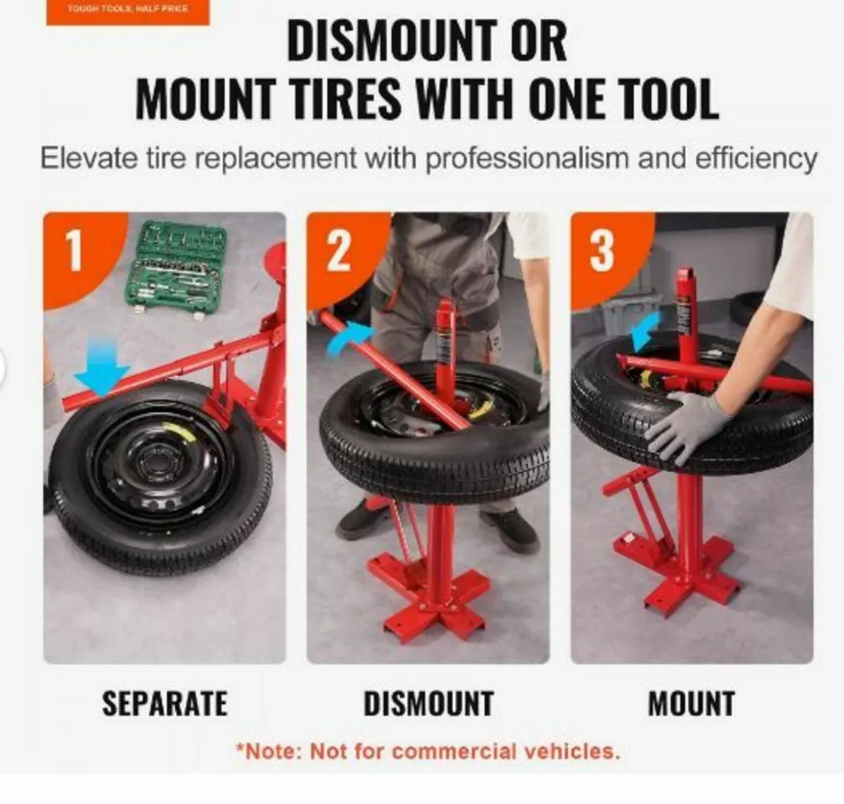 Portable Manual Tire Changer Bead Breaker Tool - Image 3