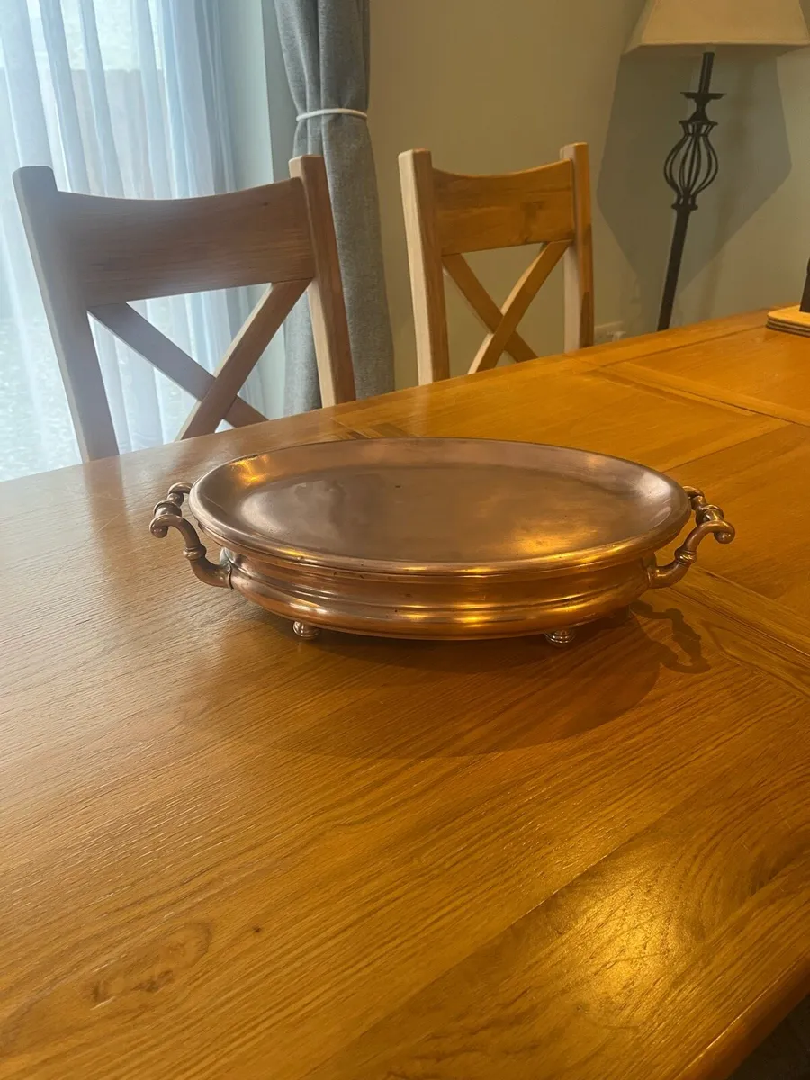 Antique French Copper Food Warmer - Image 1