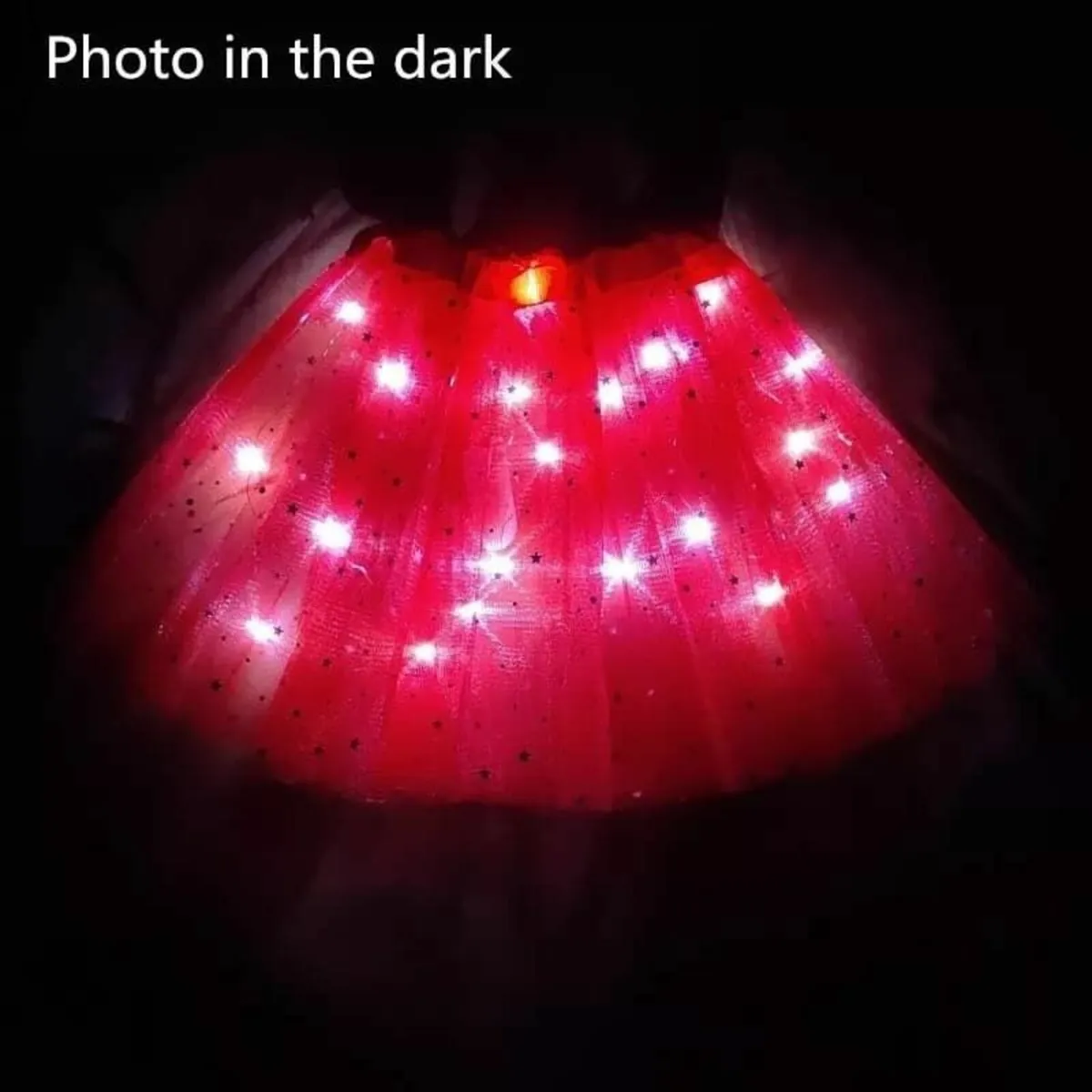 Children's yellow.red,white tulle skirt one size - Image 4