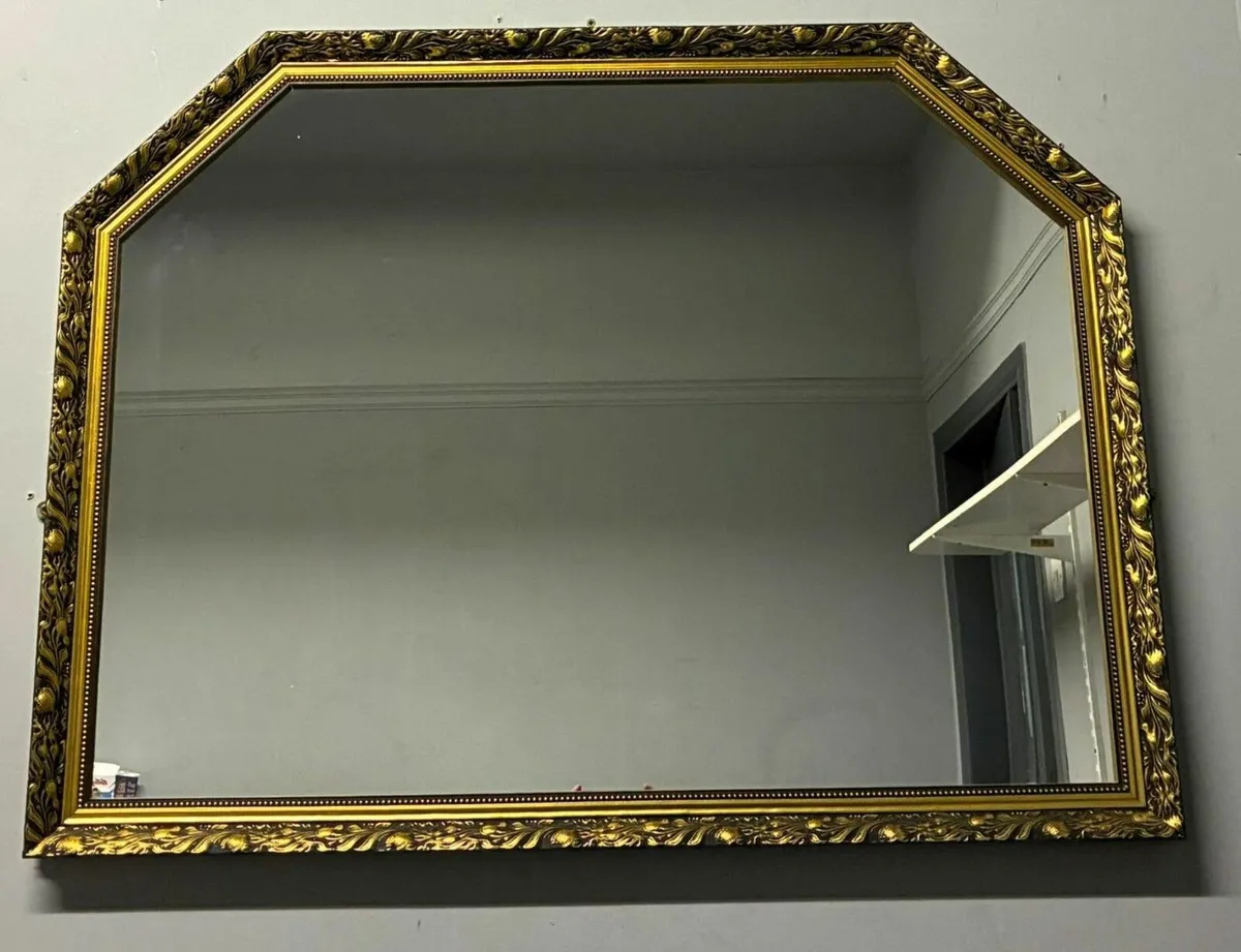 Large Gold Mirror - Image 1