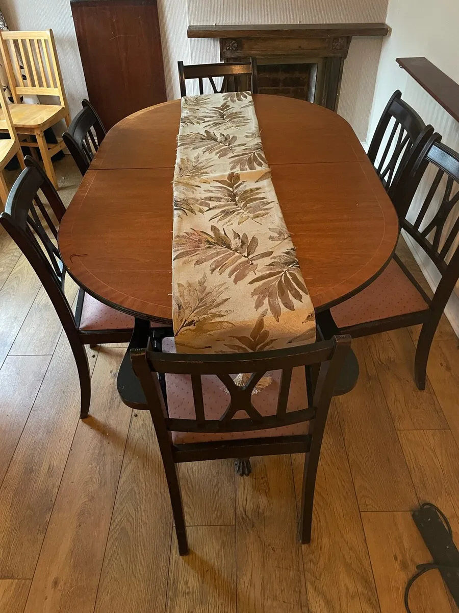 Antique dining set - Image 1