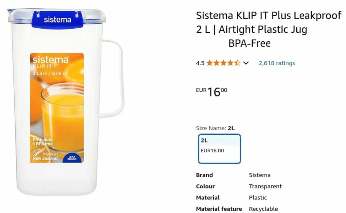 leak-proof jug pitcher - Image 2