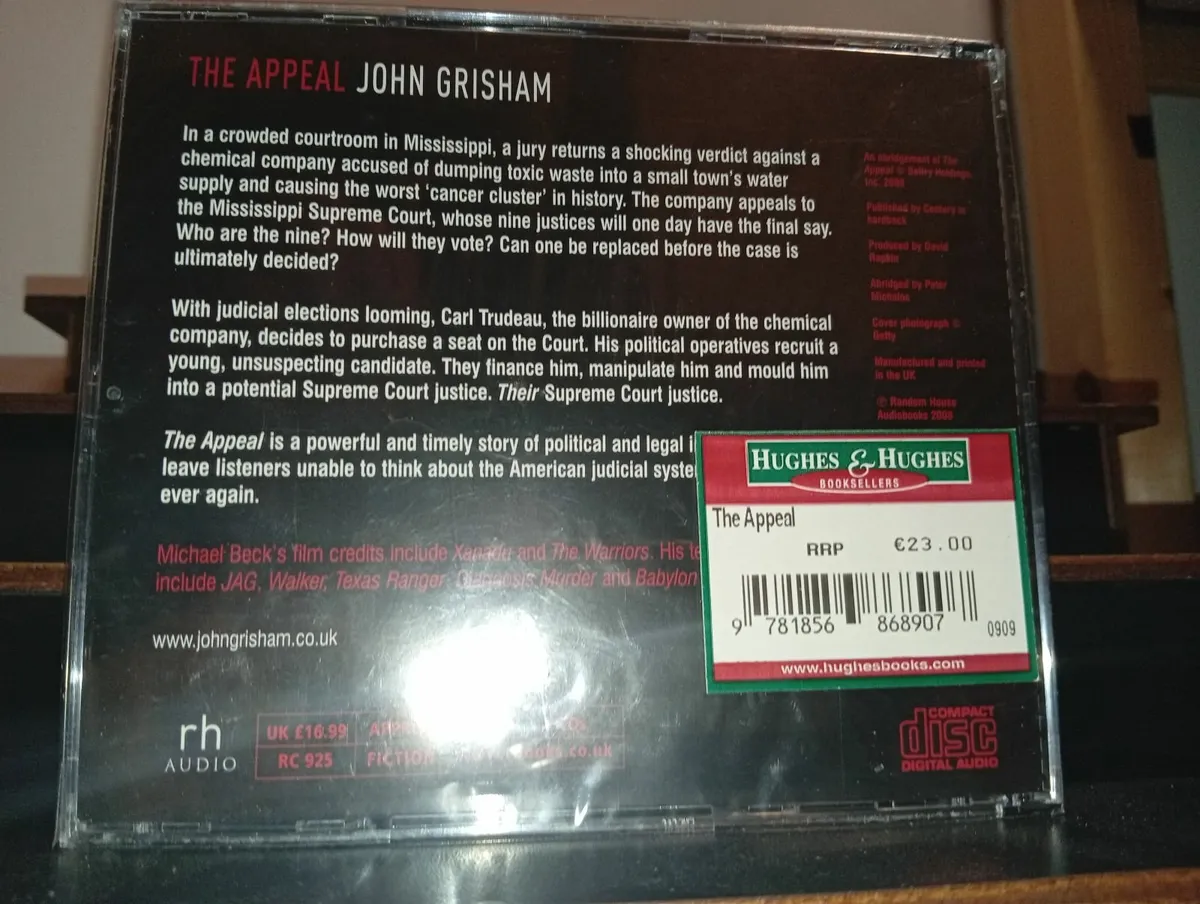 John Grisham The Appeal Michael Beck 2008 5 Cds - Image 2