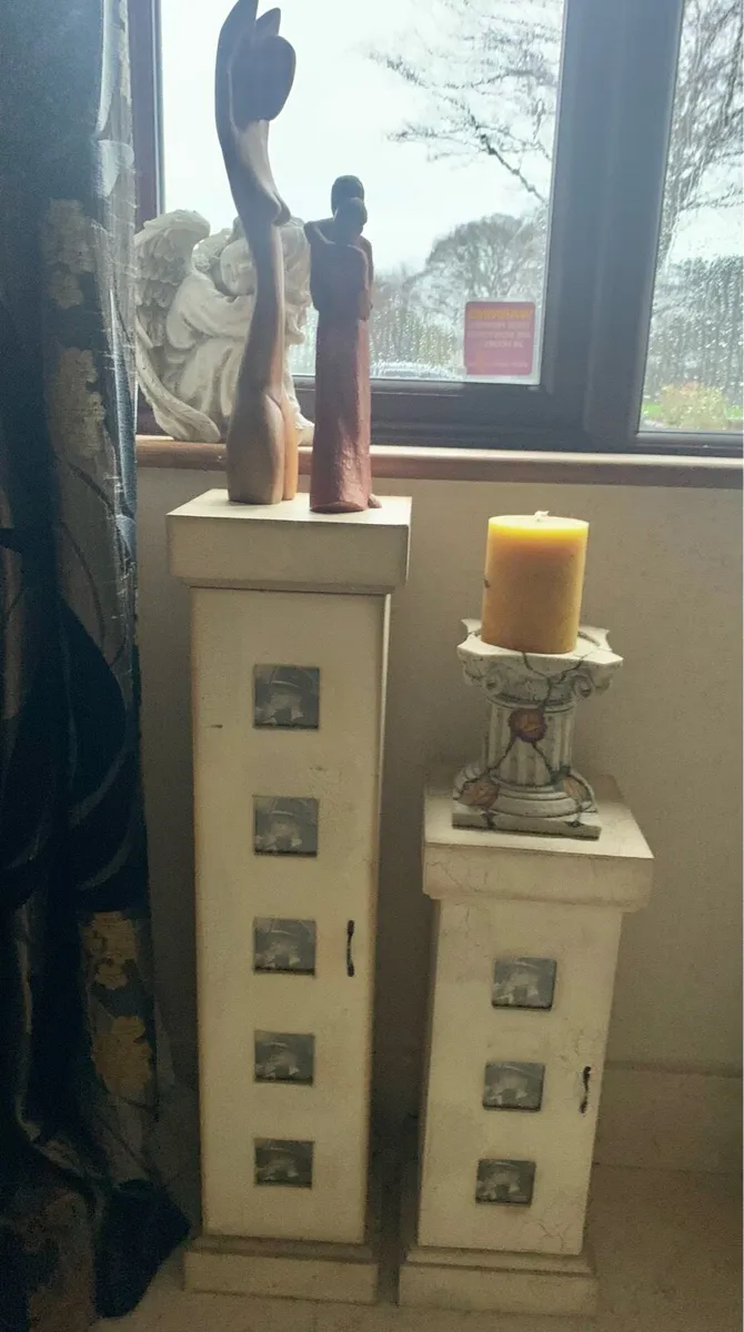 Pair of Vintage CD Storage Pillars - Image 3