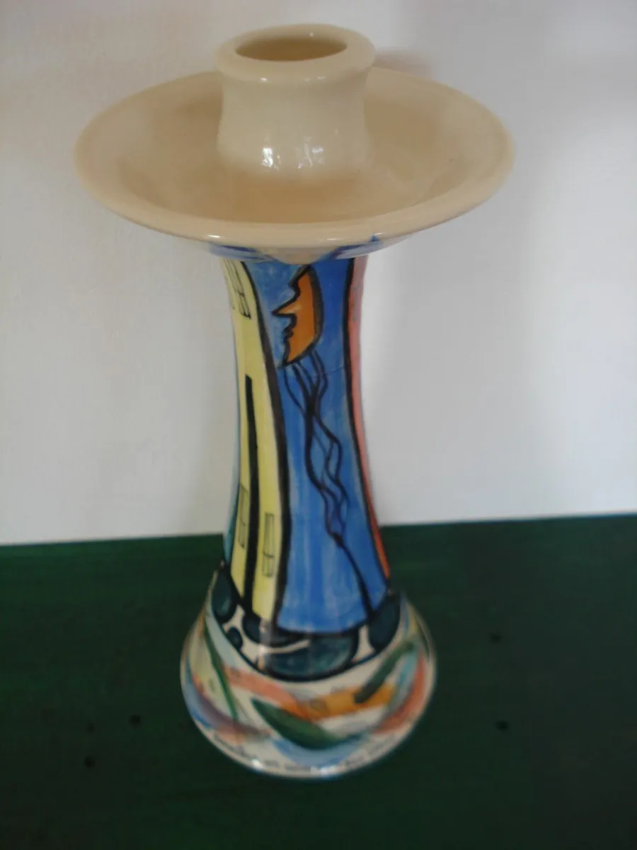IRISH CERAMIC CANDLE STICK HOLDER, GALWAY. - Image 3