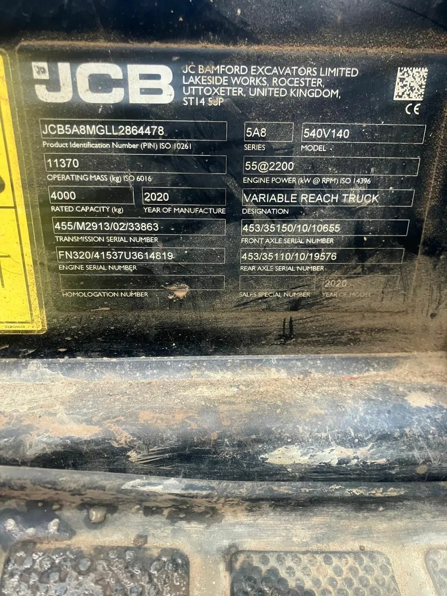 2020 JCB 540-140 Telehandler - Image 3