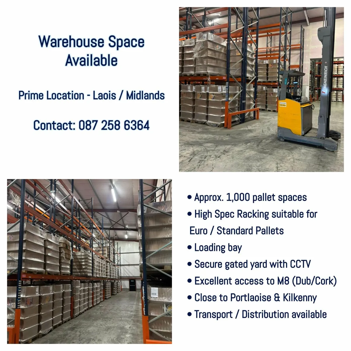 Warehouse space available for rent - Laois - Image 3