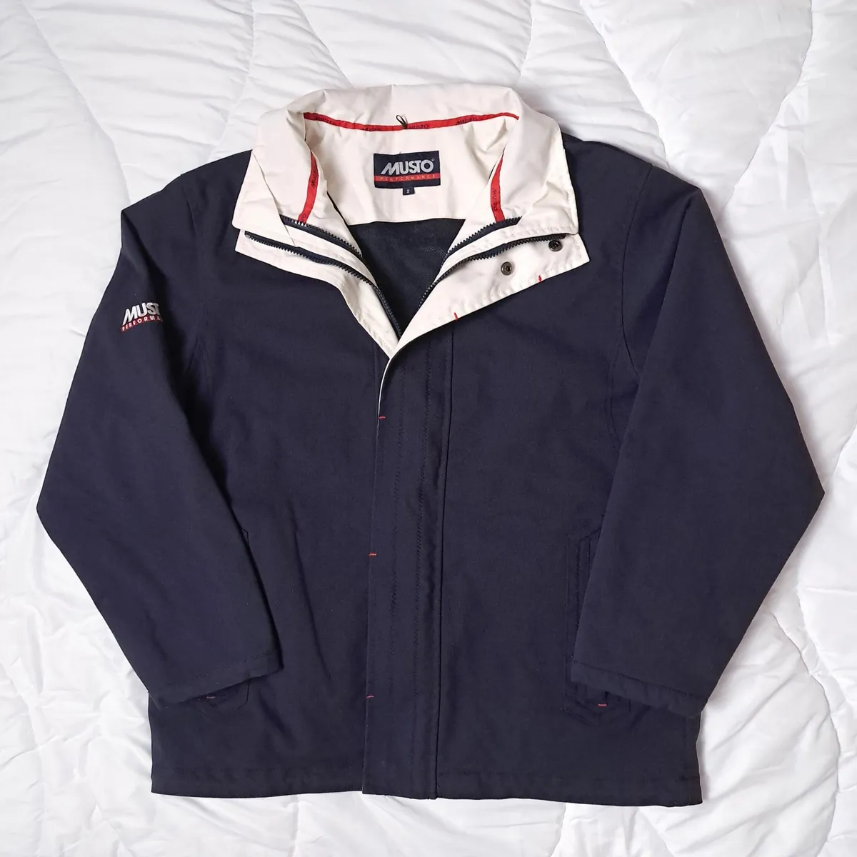 Musto Performance Blue Navy Sailing Jacket Size S - Image 4