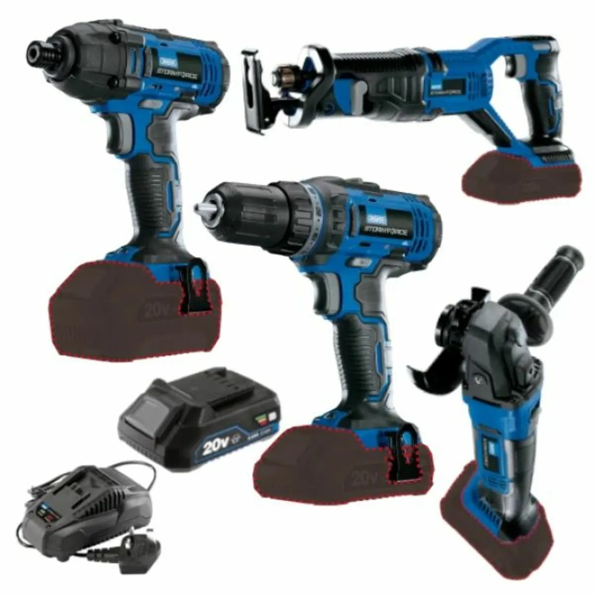 Draper Storm Force® 20V Power Tool Bundle - Impact