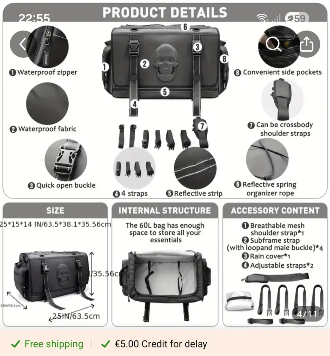 Motorcycle tailbag - Image 2