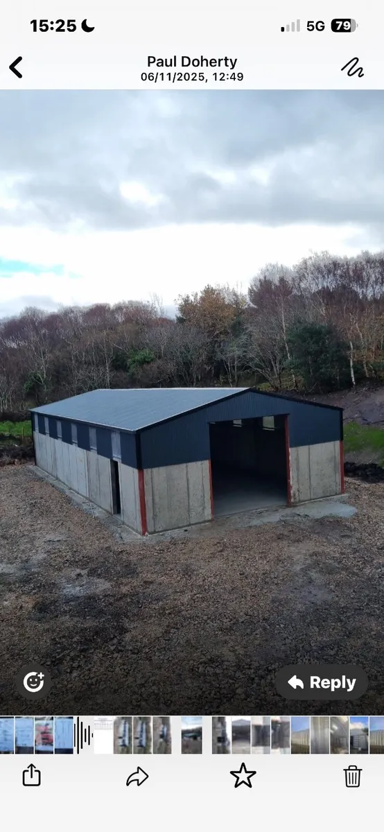 47x30x12 Kit shed steel+planks - Image 1