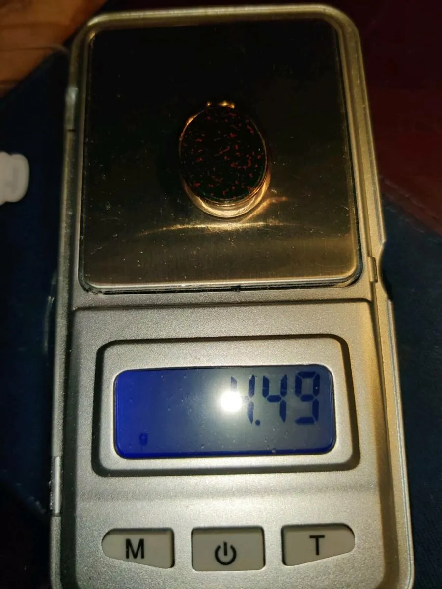 BLOODSTONE & CARNELIAN, 9CT Gold 4.45g Pendant ! - Image 2