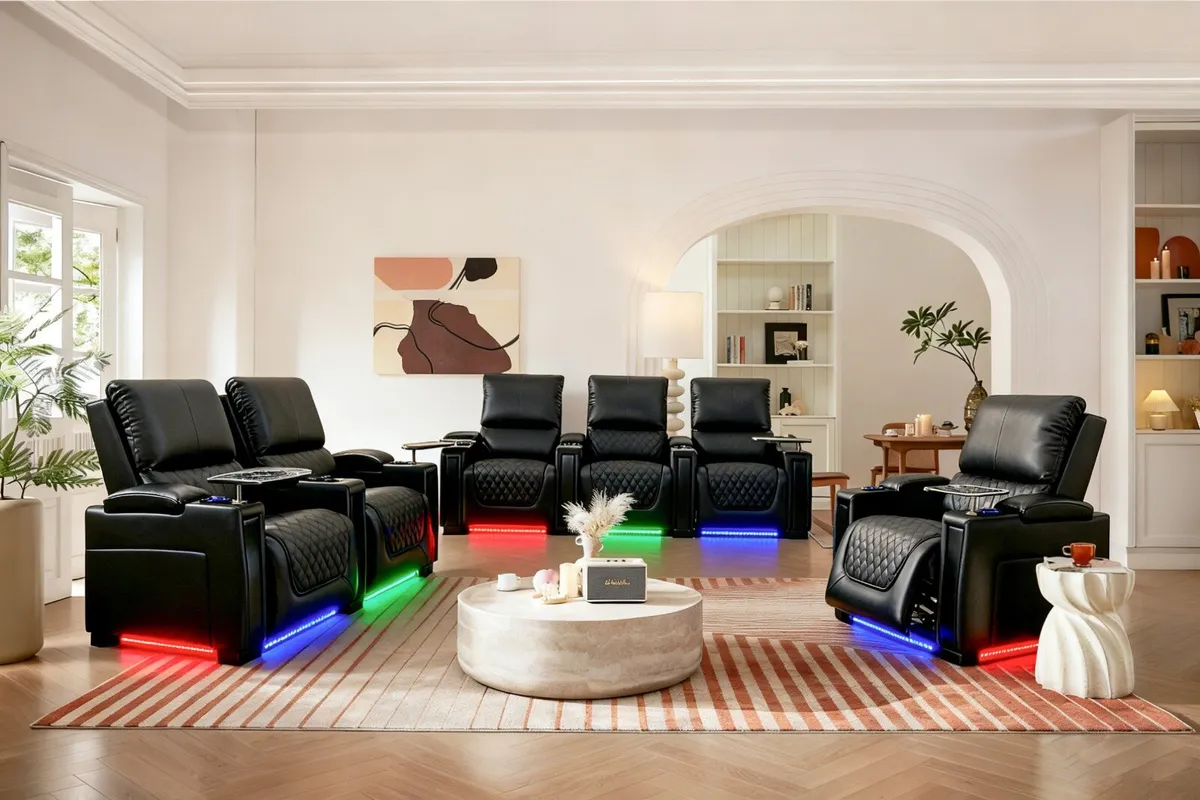 Sienna Advance Electric Leather Recliner Sofa - Image 2