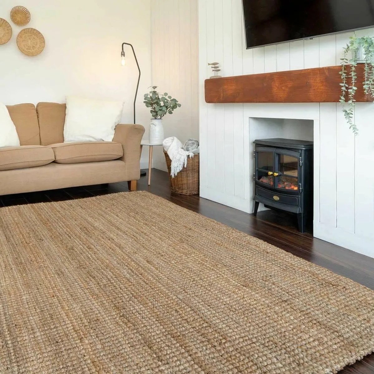 Natural Durable Eco Friendly Jute Area Rug - Image 2