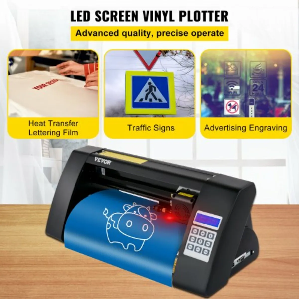 Vinyl Cutter, 375mm Vinyl Plotter, LED Screen Plot - Image 2