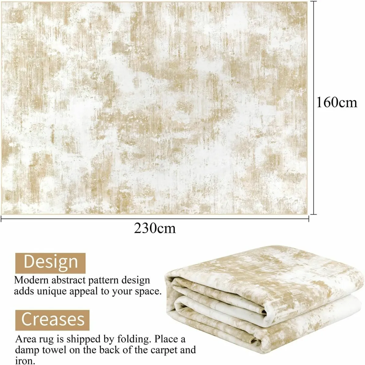 Large Rugs for Living Room Modern Abstract Rug - Image 2