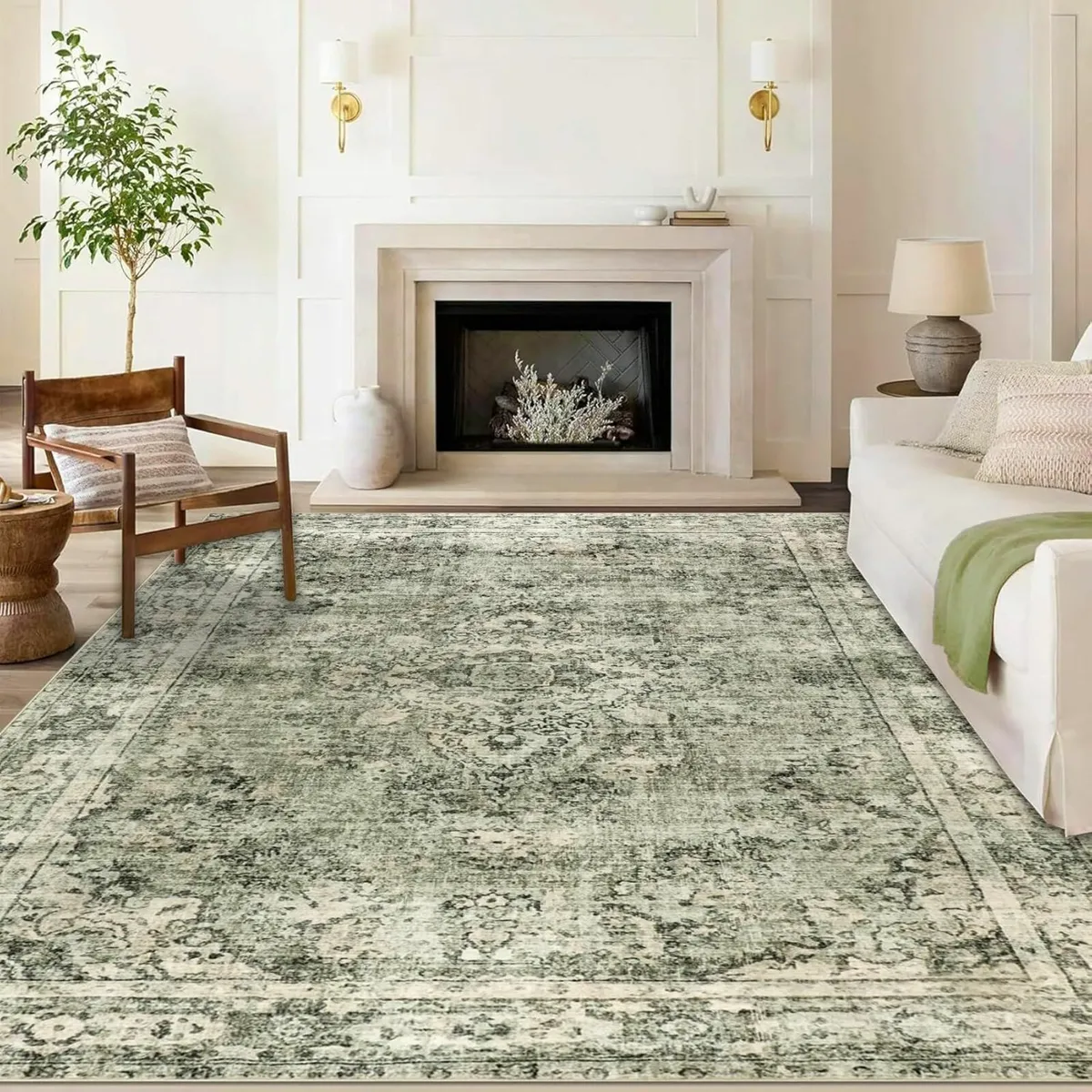 Living Room Rugs Large Green 160x230cm Ultra Thin - Image 1