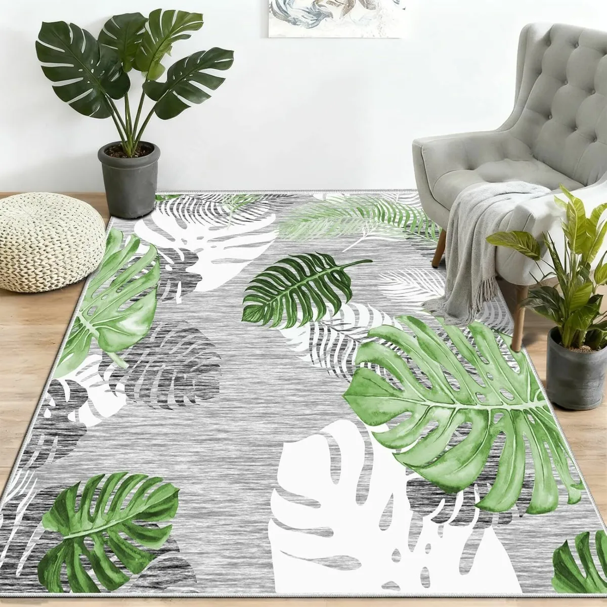 Grey Green Rug Living Room Large 160x230cm - Image 2