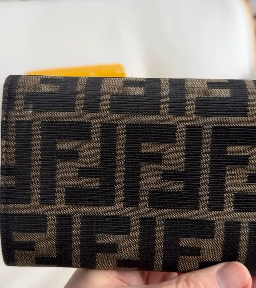 Authentic Vintage Fendi Zucca Monogram Continental Wallet Y2K Icon - Image 4