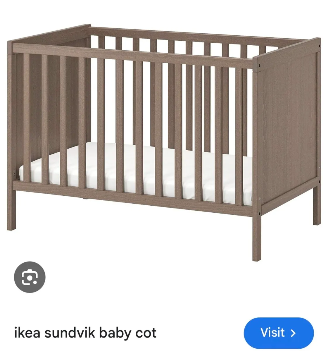 Ikea Sundvik Cot / Toddler bed with mattress. - Image 2