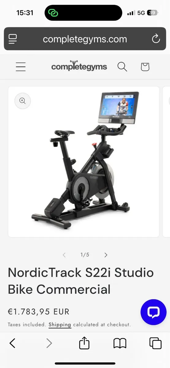 NordicTrack S22i Studio Bike - Image 1