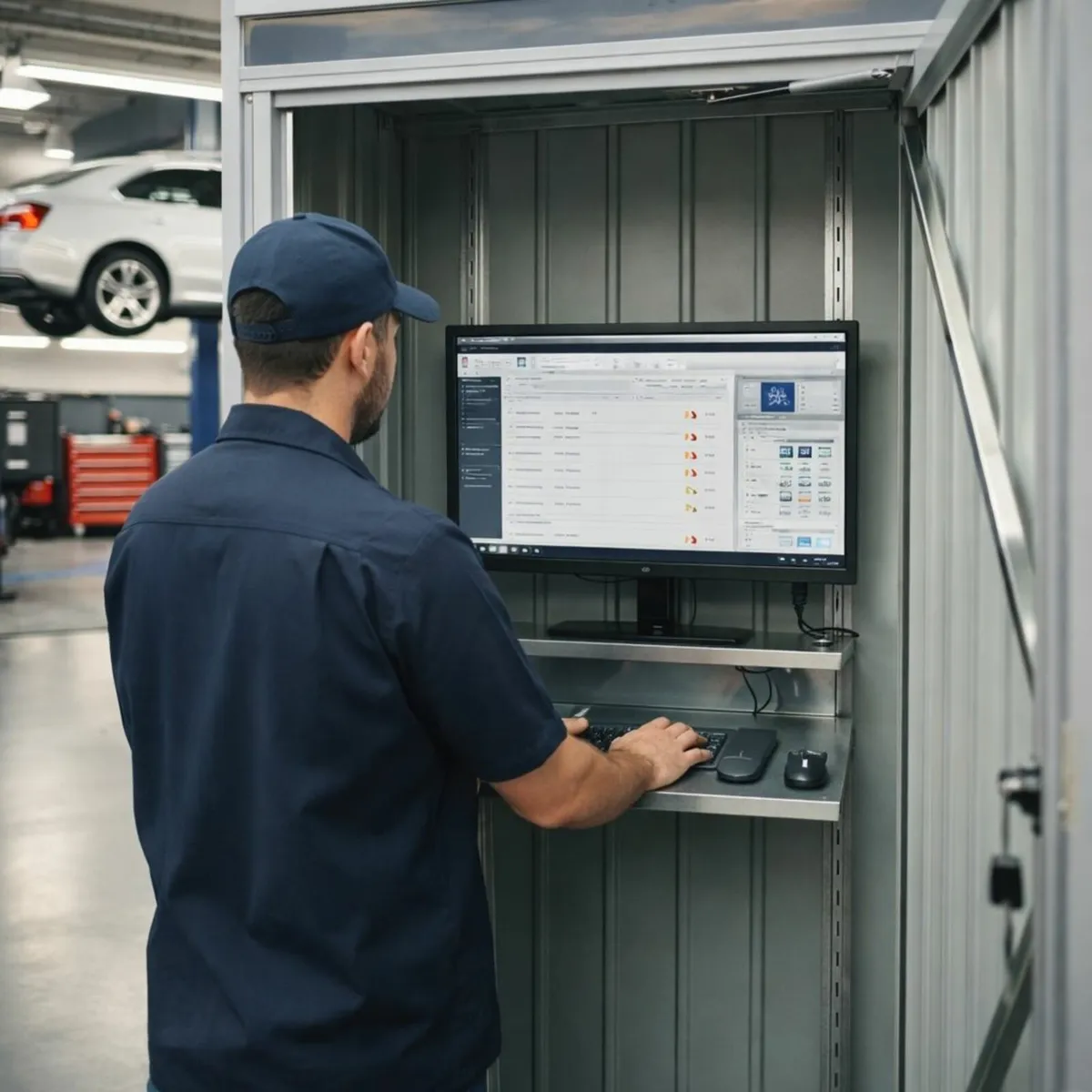 Palladium 3×2 Outdoor Steel Storage Cabinet - Image 1