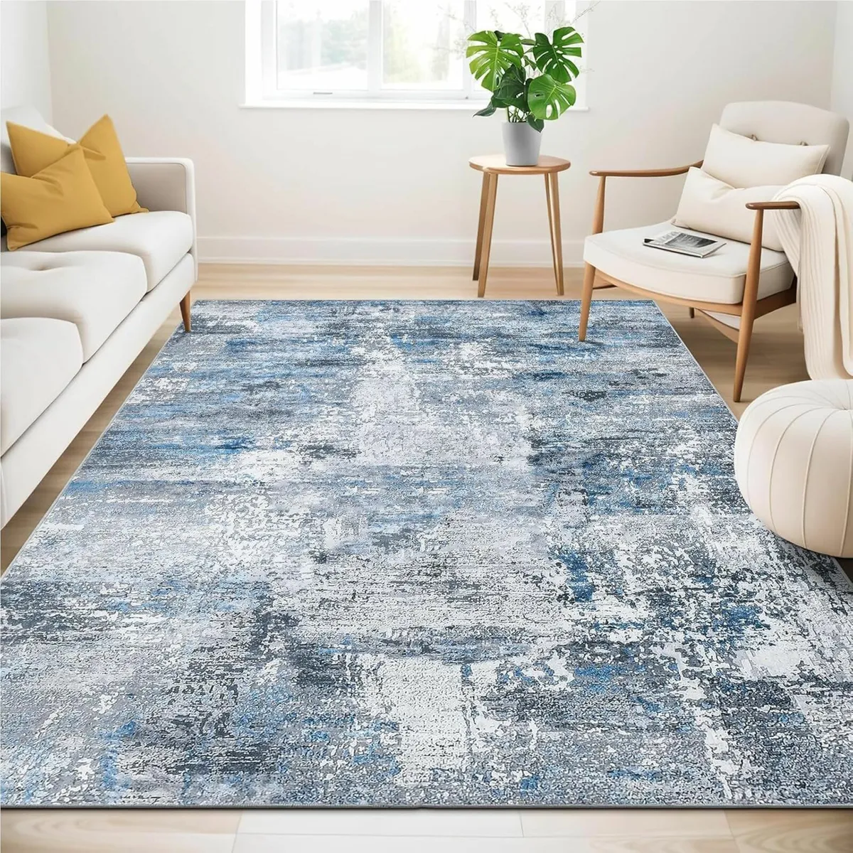 Washable Rugs Living Room 140 x 200 cm Soft Short - Image 1
